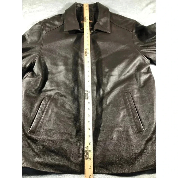 St. John’s bay XL leather jacket brown - Picture 6 of 6
